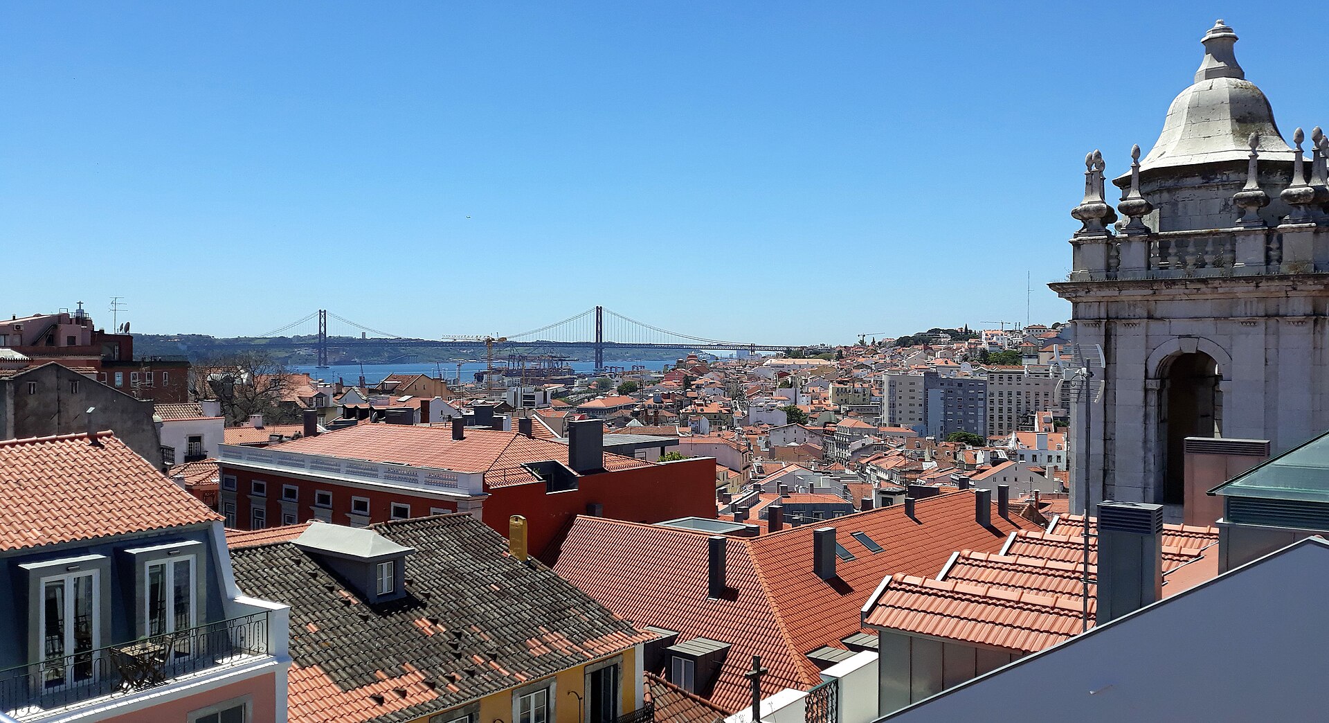 Vista de Lisboa, maior colégio eleitoral brasileiro no exterior nas Eleições 2026
